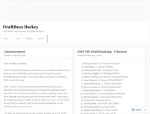 Tablet Screenshot of draftbuzzhockey.com